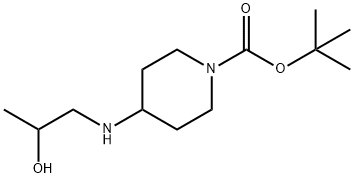 tert-butyl4-((2-hydroxypropyl)amino)piperidine-1-carboxylate Structure