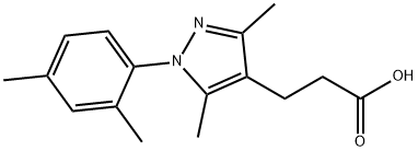 3-[1-(2,4-dimethylphenyl)-3,5-dimethyl-1H-pyrazol-4-yl]propanoic acid Structure
