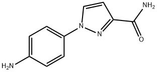 1-(4-aminophenyl)-1H-pyrazole-3-carboxamide 구조식 이미지