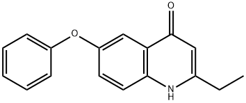 2-Ethyl-6-phenoxy-quinolin-4-ol Structure