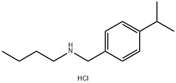 butyl({[4-(propan-2-yl)phenyl]methyl})amine hydrochloride 구조식 이미지