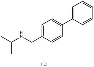 ({[1,1-biphenyl]-4-yl}methyl)(propan-2-yl)amine hydrochloride 구조식 이미지