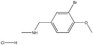 1-(3-bromo-4-methoxyphenyl)-N-methylmethanamine:hydrochloride Structure