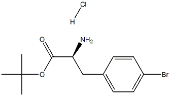 4-bromo- Phenylalanine, 1,1-dimethylethyl ester, hydrochloride Structure