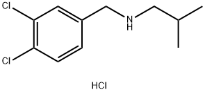 [(3,4-dichlorophenyl)methyl](2-methylpropyl)amine hydrochloride Structure