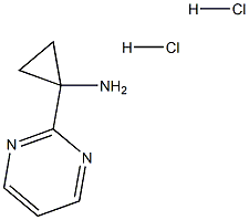 1-(pyrimidin-2-yl)cyclopropan-1-amine dihydrochloride Structure