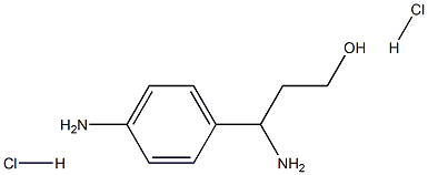 3-AMINO-3-(4-AMINOPHENYL)PROPAN-1-OL DIHYDROCHLORIDE 구조식 이미지