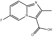 6-fluoro-2-methylimidazo[1,2-a]pyridine-3-carboxylic acid 구조식 이미지