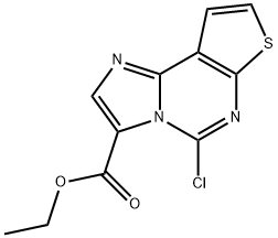 Ethyl 5-Chloroimidazo[1,2-C]Thieno[3,2-E]Pyrimidine-3-Carboxylate Structure