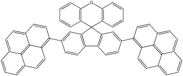 2,7-di(pyren-1-yl)spiro[fluorene-9,9'-xanthene] Structure