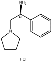 (S)-1-phenyl-2-(pyrrolidin-1-yl)ethan-1-amine hydrochloride Structure