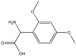 2-Amino-2-(2,4-dimethoxyphenyl)acetic Acid 구조식 이미지