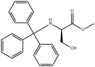 methyl (2R)-3-hydroxy-2-[(triphenylmethyl)amino]propanoate 구조식 이미지