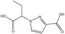 1-(1-Carboxypropyl)-1H-pyrazole-3-carboxylic acid 구조식 이미지