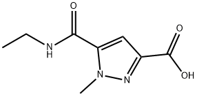 5-[(Ethylamino)carbonyl]-1-methyl-1H-pyrazole-3-carboxylic acid 구조식 이미지