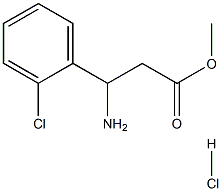 Methyl b-amino-2-chlorobenzenepropanate HCl Structure