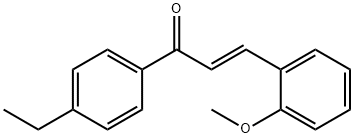 (2E)-1-(4-ethylphenyl)-3-(2-methoxyphenyl)prop-2-en-1-one 구조식 이미지
