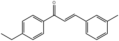(2E)-1-(4-ethylphenyl)-3-(3-methylphenyl)prop-2-en-1-one Structure