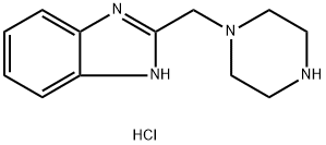 2-(piperazin-1-ylmethyl)-1H-benzimidazole dihydrochloride 구조식 이미지