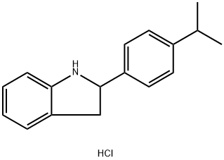 2-(4-Isopropylphenyl)indoline, HCl Structure