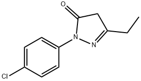 1-(4-chlorophenyl)-3-ethyl-1H-pyrazol-5(4H)-one 구조식 이미지