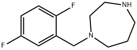 1-[(2,5-difluorophenyl)methyl]-1,4-diazepane 구조식 이미지