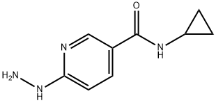 N-Cyclopropyl-6-hydrazinylnicotinamide Structure