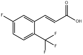 5-Fluoro-2-(trifluoromethyl)cinnamic acid Structure