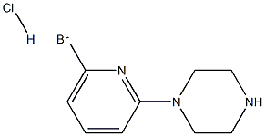 1-(6-bromo-2-pyridinyl)piperazine hydrochloride 구조식 이미지