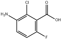 3-Amino-2-chloro-6-fluoro-benzoic acid Structure