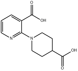 2-(4-carboxypiperidin-1-yl)nicotinic acid Structure