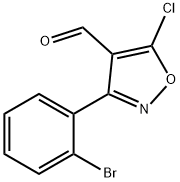 3-(2-bromophenyl)-5-chloro-1,2-oxazole-4-carbaldehyde Structure