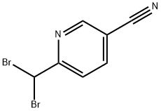 3-Pyridinecarbonitrile, 6-(dibromomethyl)- Structure