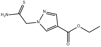 1H-Pyrazole-4-carboxylic acid, 1-(2-amino-2-thioxoethyl)-, ethyl ester Structure