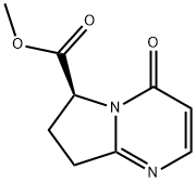 methyl(S)-4-oxo-4,6,7,8-tetrahydropyrrolo[1,2-a]pyrimidine-6-carboxylate 구조식 이미지