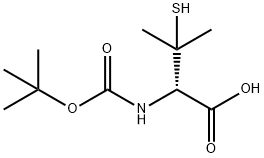 Boc-D-Penicillamine 구조식 이미지