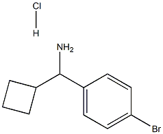 (4-bromophenyl)(cyclobutyl)methanamine hydrochloride Structure