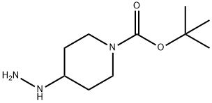 tert-Butyl 4-hydrazinopiperidine-1-carboxylate 구조식 이미지