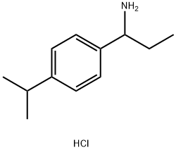 1-[4-(PROPAN-2-YL)PHENYL]PROPAN-1-AMINE HYDROCHLORIDE 구조식 이미지