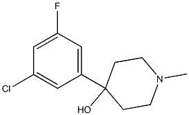 4-(3-chloro-5-fluorophenyl)-1-methylpiperidin-4-ol Structure