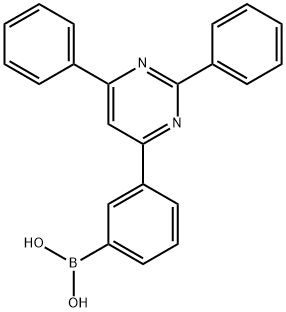 [3-(2,6-diphenyl-4-pyrimidinyl)phenyl]boronic acid Structure