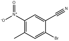 2-Bromo-4-methyl-5-nitro-benzonitrile Structure