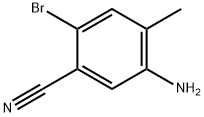 5-Amino-2-bromo-4-methyl-benzonitrile 구조식 이미지