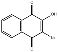 2-Hydroxy-3-bromo-1,4-naphthoquinone Structure