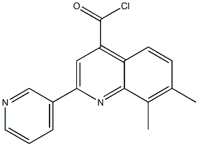 7,8-dimethyl-2-pyridin-3-ylquinoline-4-carbonyl chloride Structure