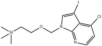 4-chloro-3-iodo-1-((2-(trimethylsilyl)ethoxy)methyl)-1H-pyrrolo[2,3-b]pyridine Structure