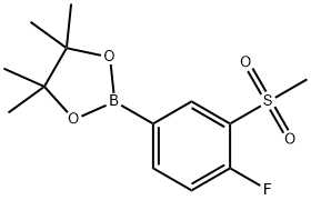 4-Fluoro-3-(methylsulfonyl)phenylboronic acid pinacol ester Structure