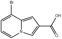 8-Bromo-indolizine-2-carboxylic acid 구조식 이미지