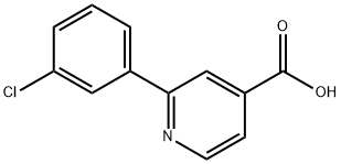2-(3-chlorophenyl)isonicotinic acid 구조식 이미지