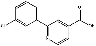 2-(3-chlorophenyl)isonicotinic acid Structure